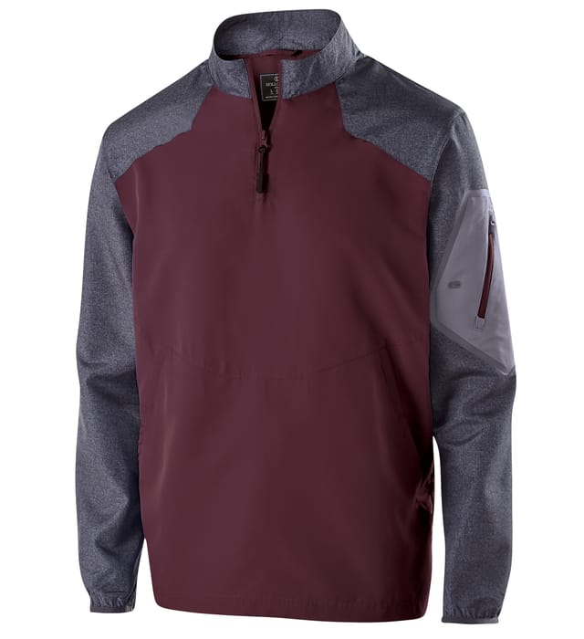 Raider Pullover - Carbon Print/Maroon