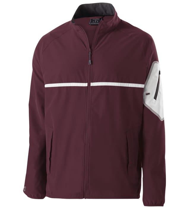 Weld Jacket - Maroon/White