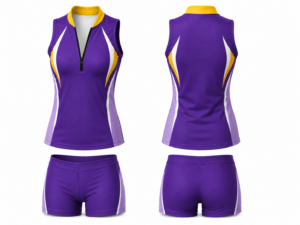 Fangs design on women's 1/4-zip compression running top